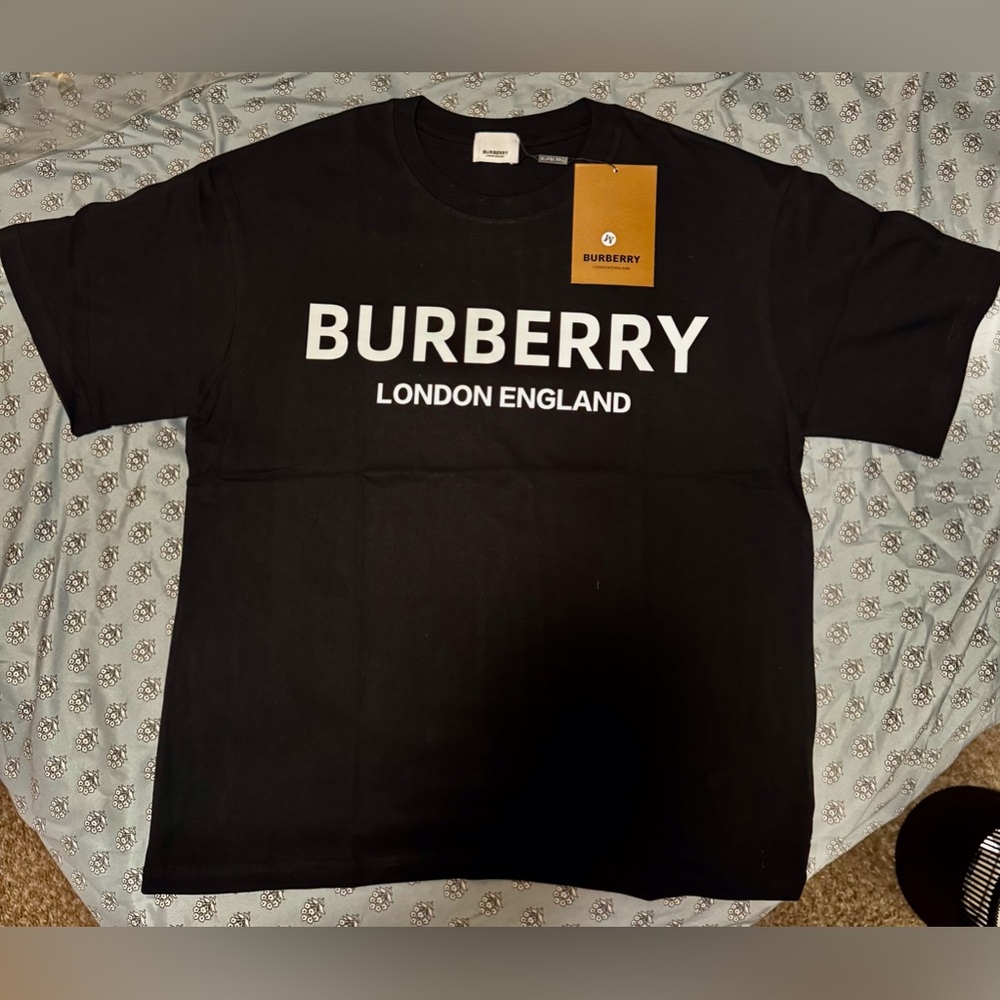 Burberry Black Mens T-Shirt Medium